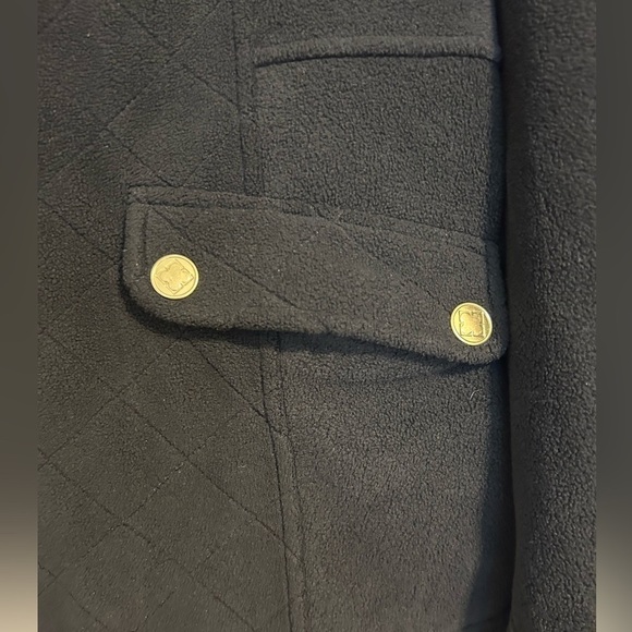 Liz Claiborne Lightweight Gold Snap Button Front Pockets Jacket Size 14 - Picture 3 of 6